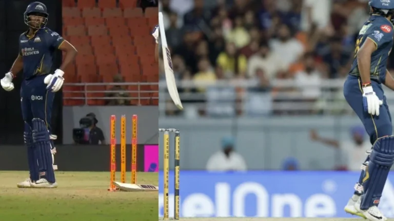 Sai Sudharsan falls in bizarre hit-wicket fashion again; Shubman Gill left stunn – আইপিএল কোয়ালিফায়ার ২: অদ্ভুত হিট-উইকেট আউটে হতভম্ব শুভমান গিল